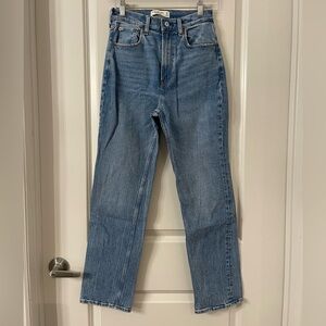 Abercrombie and Fitch The Ankle Straight Ultra High Rise